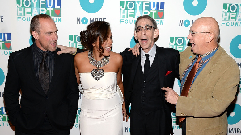 Christopher Meloni with his old "Law & Order: SVU" castmates