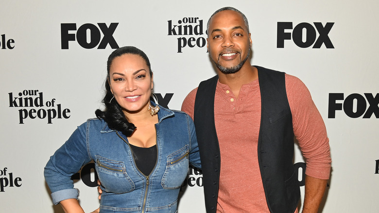 Egypt Sherrod and Mike Jackson posing together 