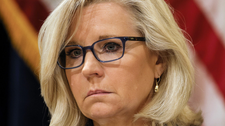 Liz Cheney frowning 