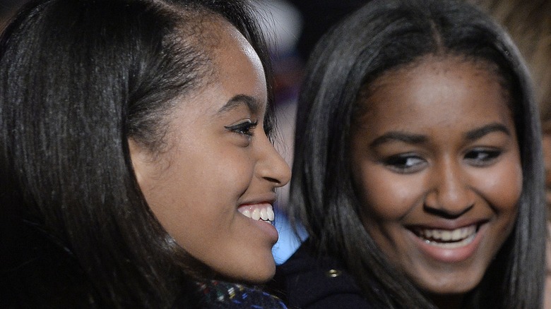 Malia and Sasha Obama