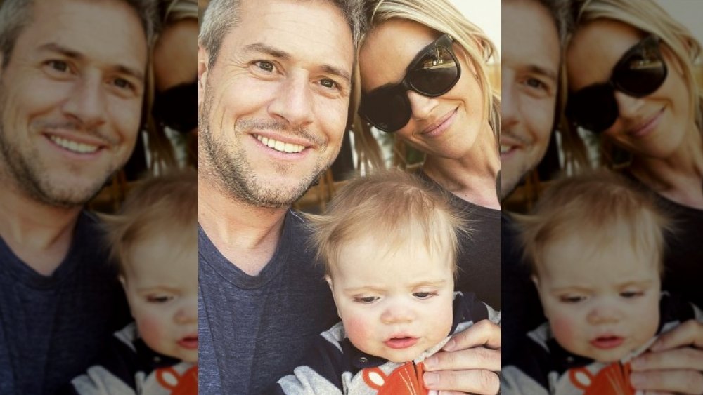 Ant Anstead, wife Christina, and their child