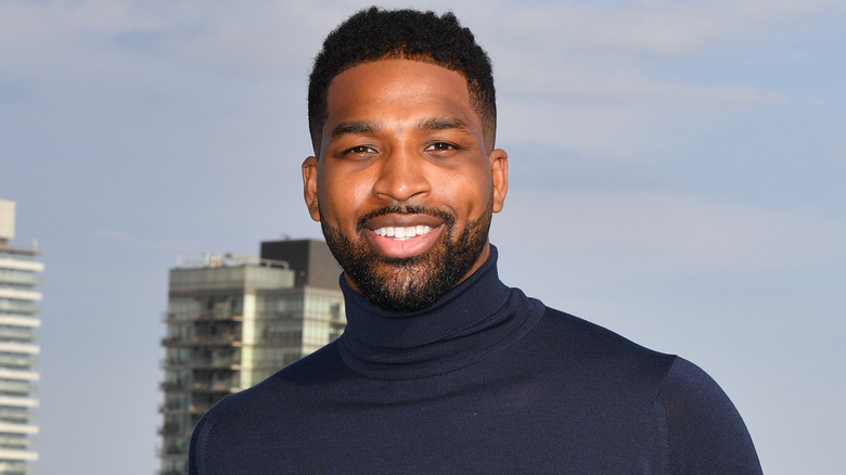 Tristan Thompson smiling