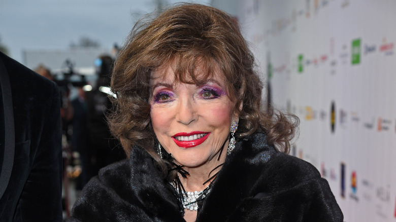 Joan Collins smiling