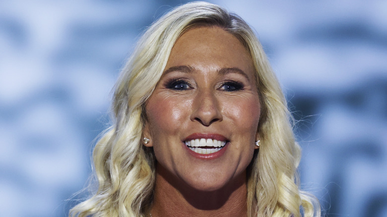 Marjorie Taylor Greene hair curled RNC 2024