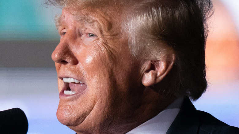 Former President Donald Trump speaking 