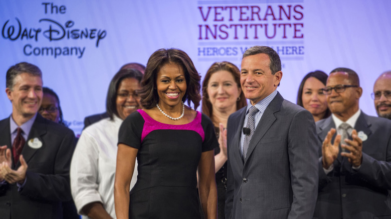 First Lady Michelle Obama being honored by Walt Disney's Veterans Institute