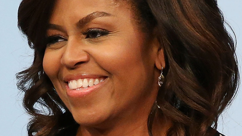 Michelle Obama smiling