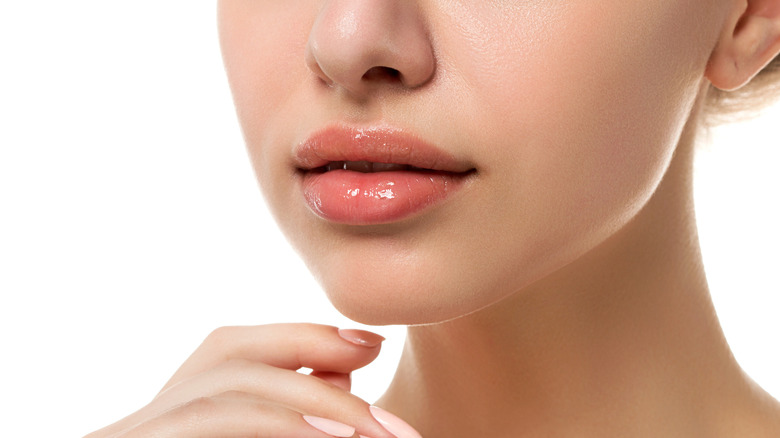 woman with full lips