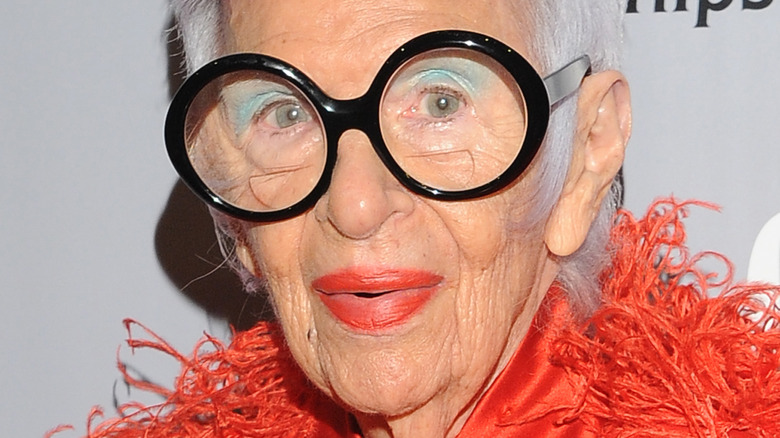 Iris Apfel wearing glasses