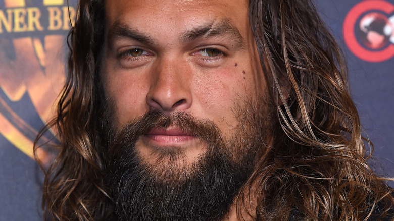 Jason Momoa looking serious