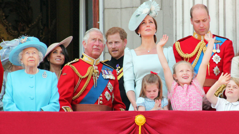 The royal family at Buckingham Palace