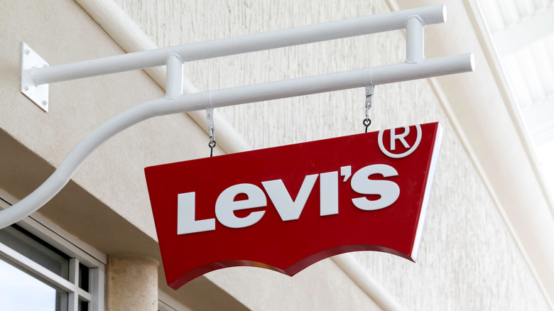 Levi's sign outside store