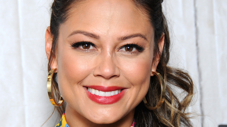 Vanessa Lachey smiles at an event