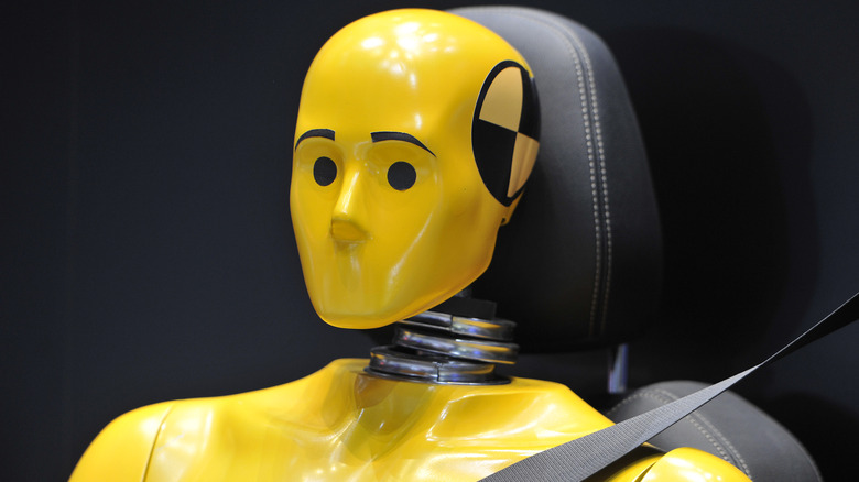 Crash test dummy in Switzerland