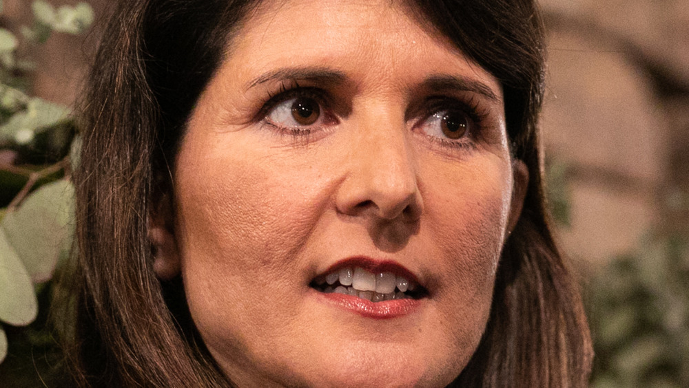 Nikki Haley with slight smile