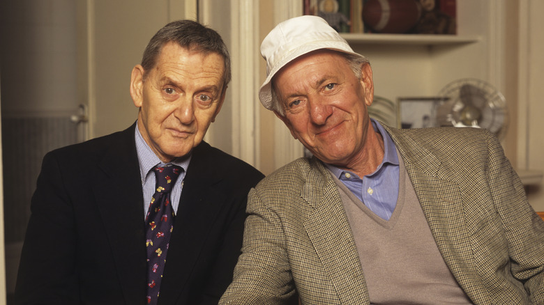 Tony Randall and Jack Klugman of The Odd Couple pose together in 1993