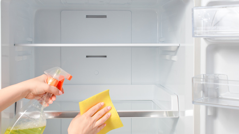 Cleaning freezer