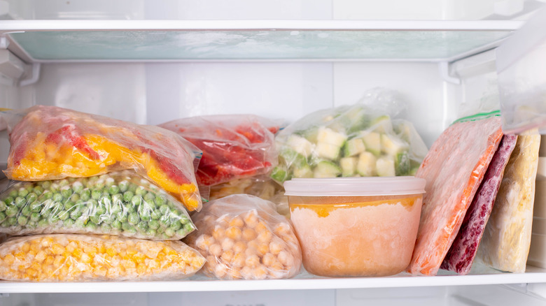 Food in freezer