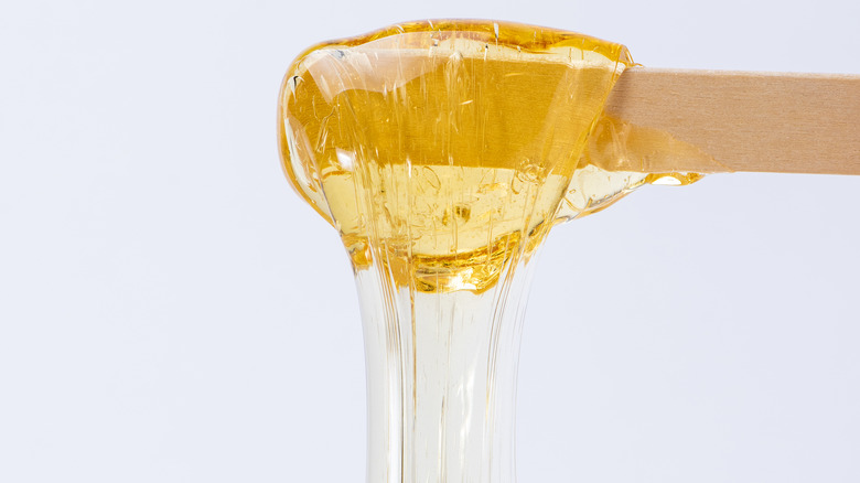 a warm yellow sugar paste 