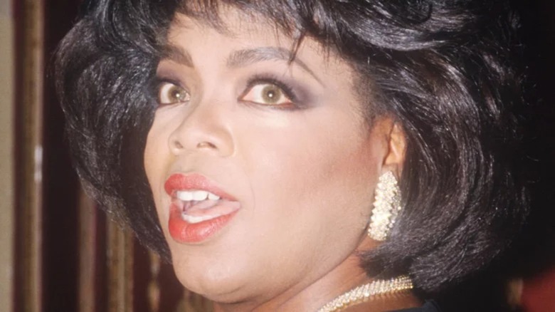 Oprah Winfrey looks surprised