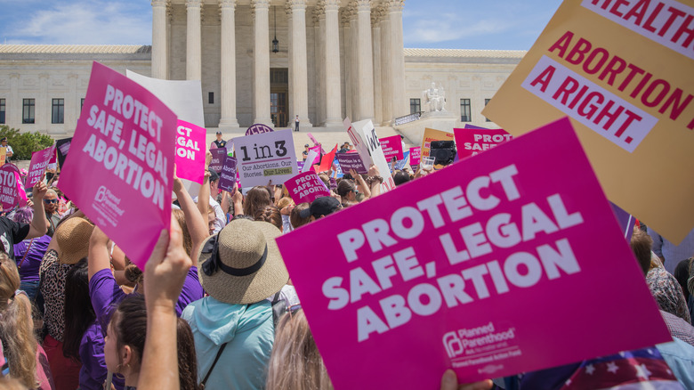 Pro-abortion rights sign