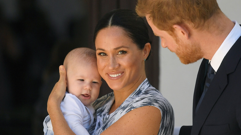 Harry, Meghan, and Archie 