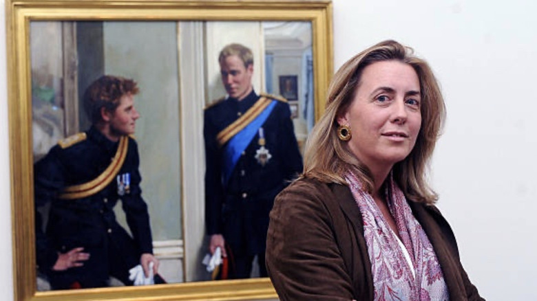 The painter with the portrait