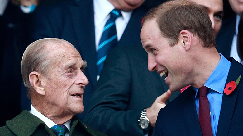 Prince Philip and Prince William 