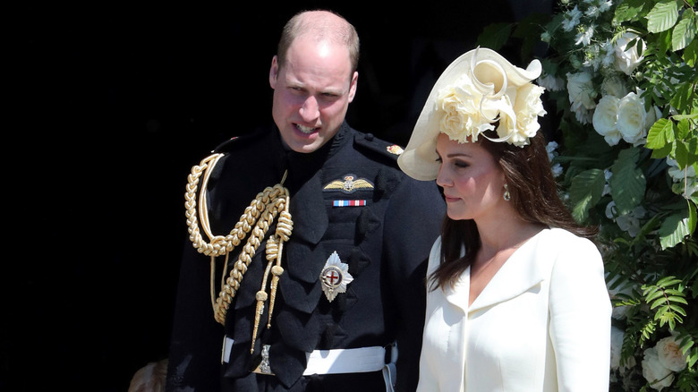Prince William and Princess Catherine at Meghan Markle and Prince Harry's wedding