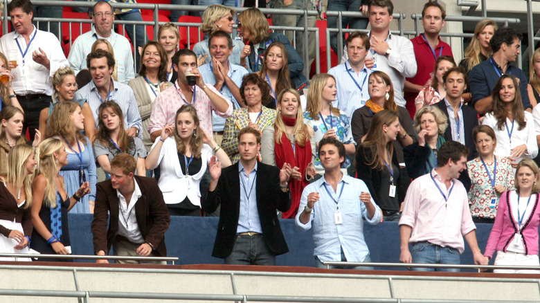 Prince William and Prince Harry at the Concert for Diana with Kate Middleton a few rows behind