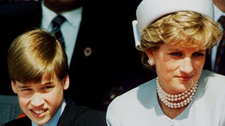 Princess Diana with sons William and Harry