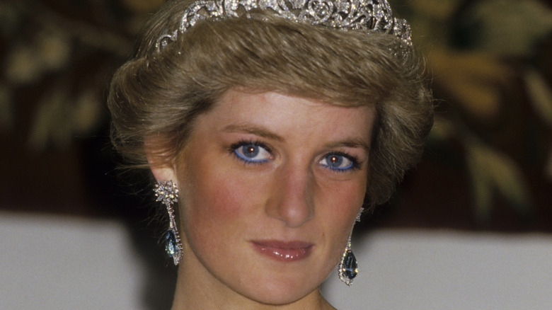Princess Diana posing for picture