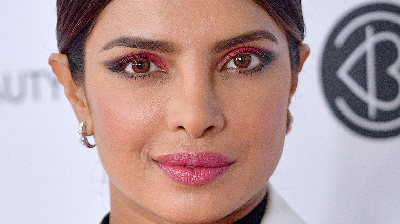 Priyanka Chopra poses on the red carpet