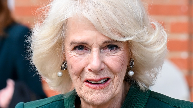 Queen Consort Camilla smiling