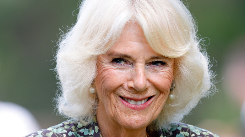 Queen Camilla smiling