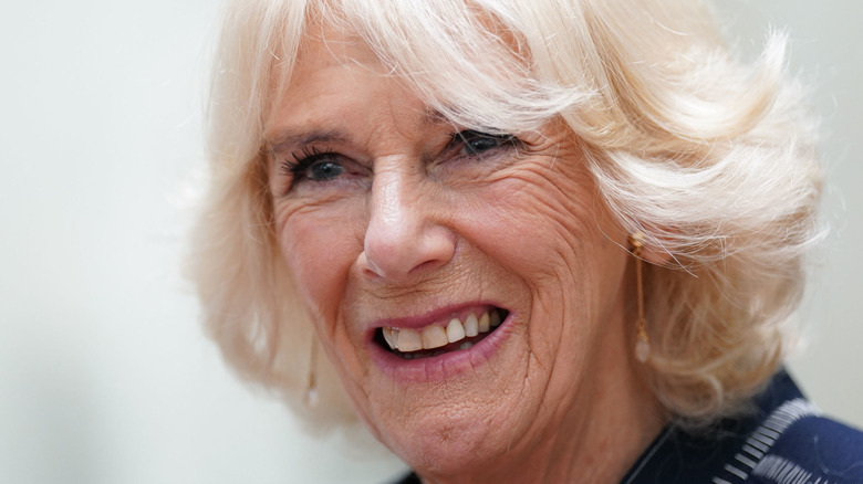 Queen Camilla smiling