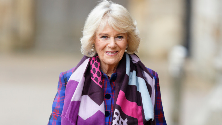 Queen Camilla smiling 