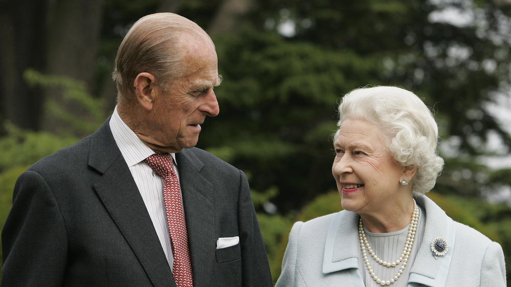 Prince Philip and Queen Elizabeth smiling