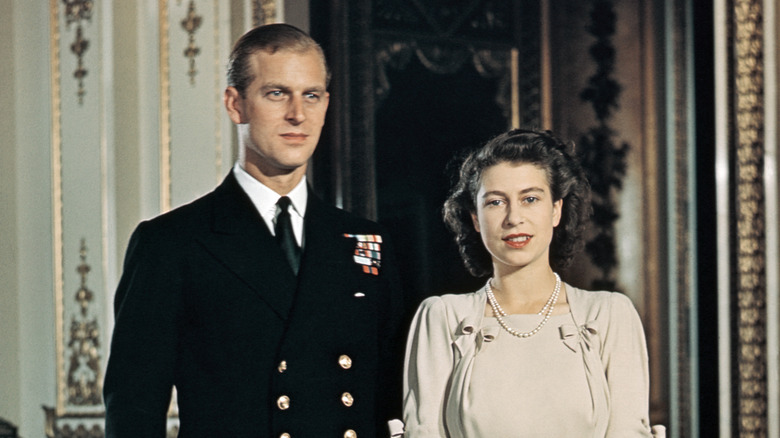 Princess Elizabeth and fiance Philip 