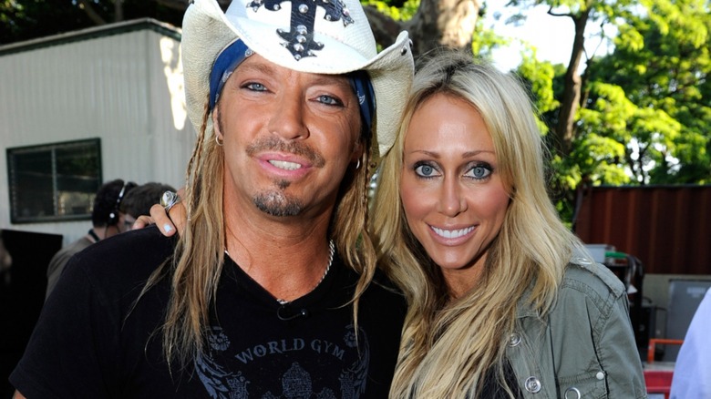 Bret Michaels Tish Cyrus-Purcell smiling