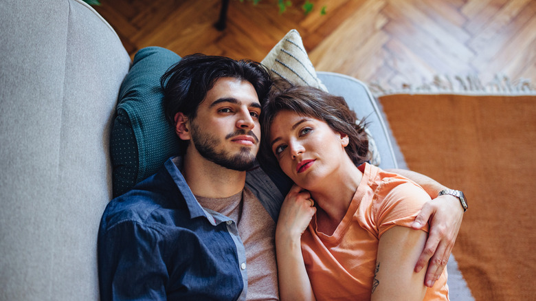 Couple engaging in sedentary behavior