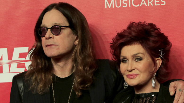Ozzy and Sharon Osbourne posing