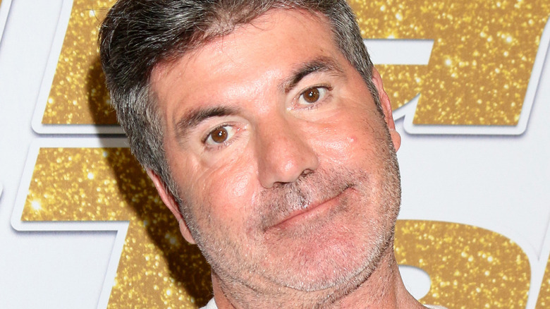 Simon Cowell on the red carpet 