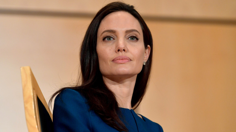 angelina jolie un work event