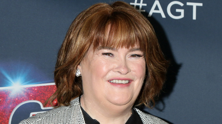 Susan Boyle smiling