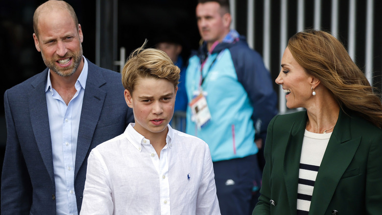 Prince William, Prince George, and Princess Catherine attending the August 2026 Commonwealth Games.