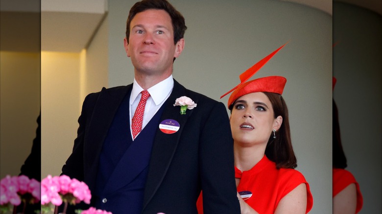 Jack Brooksbank and Princess Eugenie attending the 2025 Royal Ascot.