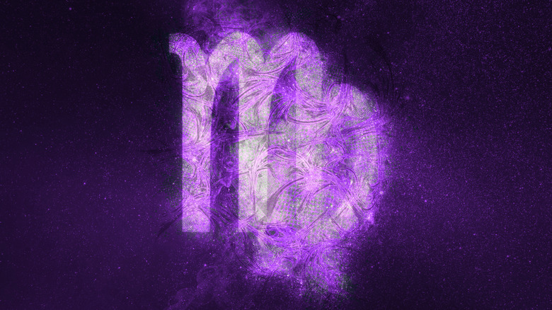 Purple Virgo sign