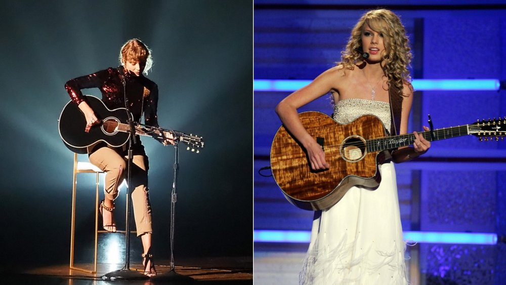 Taylor Swift at 2007 and 2020 ACM