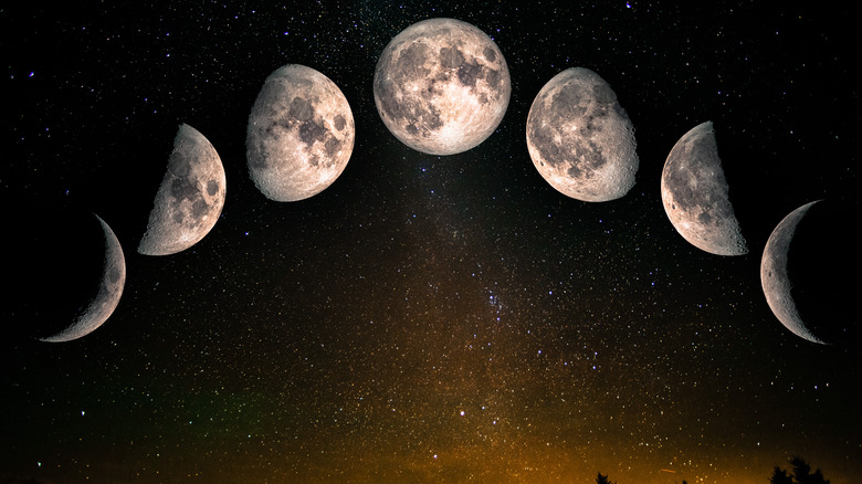 Moon phases. 